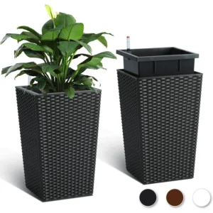 Outdoor Planters 16" Tall Flowers Plant Pots