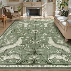 Modern Animal Elk Print Carpet for Living Room